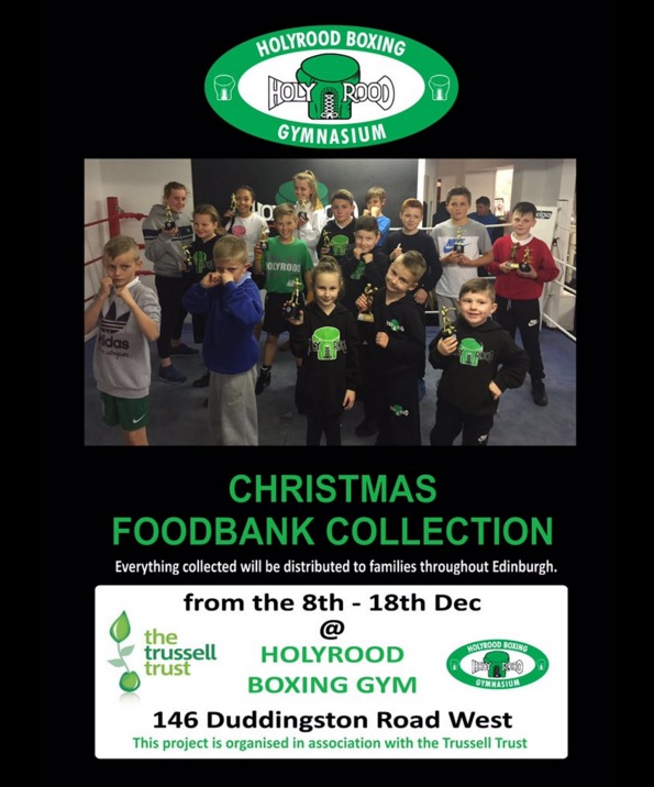 Holyrood Boxing foodbank collection pg1